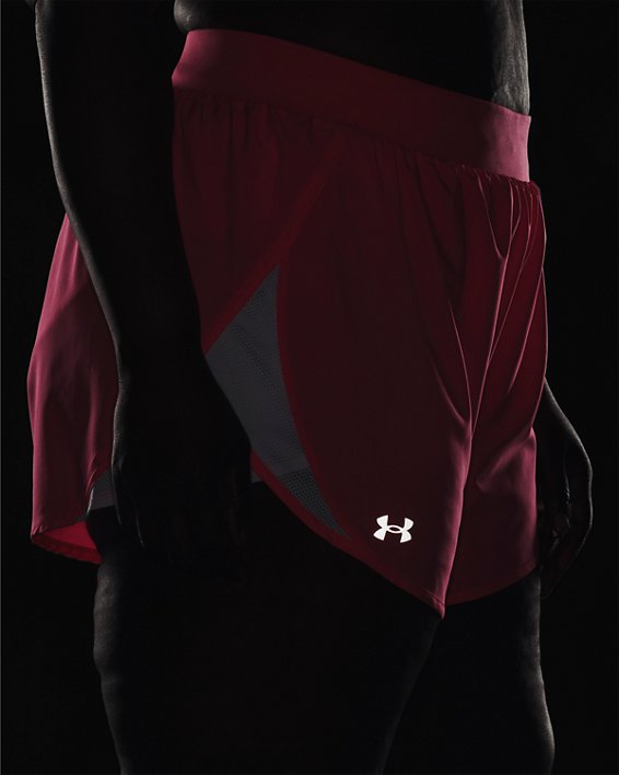 Women's UA Fly-By 2.0 Shorts, Pink, pdpMainDesktop image number 3